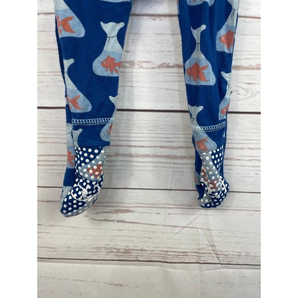KicKee Pants Goldfish Pajamas 3-6 Months - Picture 4 of 5